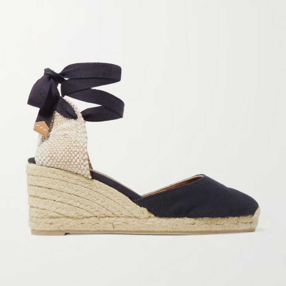 Castaner Carina Espadrilles Wedges Navy size 39
